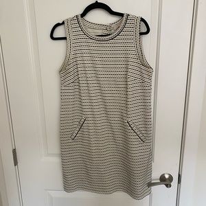 LOFT Black & White Shift Dress (small)